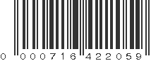 UPC 000716422059