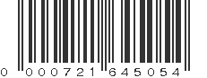 UPC 000721645054