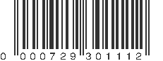 UPC 000729301112