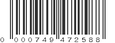 UPC 000749472588