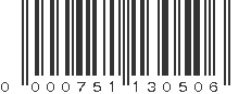 UPC 000751130506