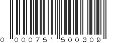 UPC 000751500309