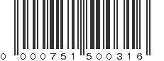 UPC 000751500316