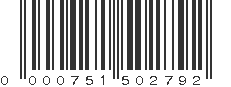 UPC 000751502792