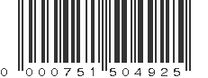 UPC 000751504925