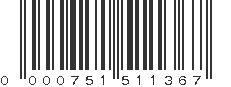 UPC 000751511367