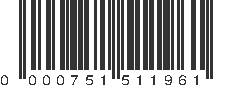 UPC 000751511961