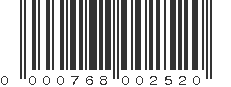 UPC 000768002520