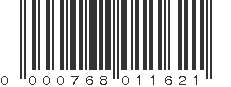 UPC 000768011621