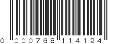 UPC 000768114124