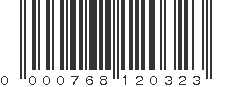 UPC 000768120323