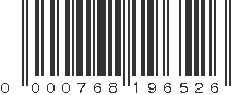 UPC 000768196526