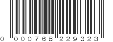 UPC 000768229323