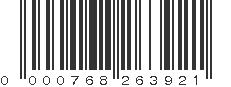 UPC 000768263921