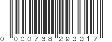 UPC 000768293317