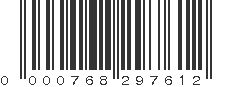 UPC 000768297612