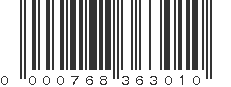 UPC 000768363010