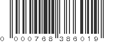 UPC 000768386019