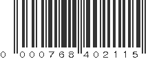 UPC 000768402115