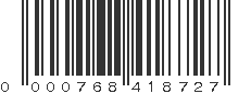 UPC 000768418727