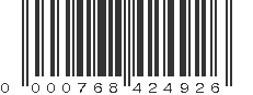 UPC 000768424926