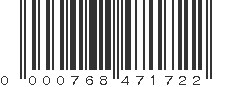 UPC 000768471722