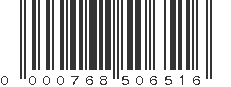 UPC 000768506516