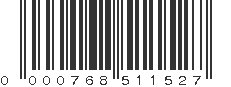 UPC 000768511527