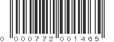 UPC 000772001465