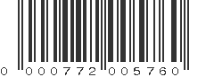 UPC 000772005760