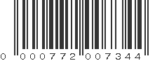 UPC 000772007344