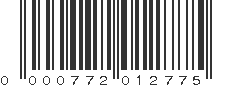 UPC 000772012775