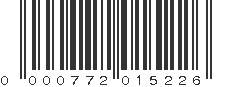 UPC 000772015226