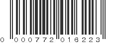 UPC 000772016223