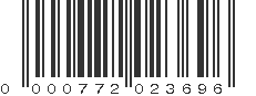 UPC 000772023696