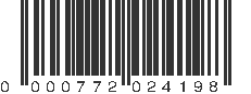 UPC 000772024198