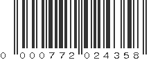 UPC 000772024358