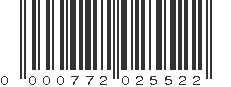 UPC 000772025522