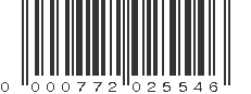 UPC 000772025546