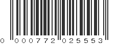 UPC 000772025553