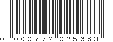 UPC 000772025683