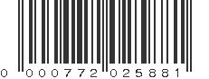 UPC 000772025881