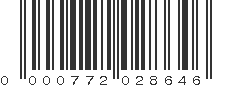 UPC 000772028646