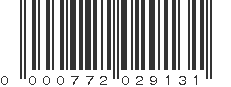 UPC 000772029131