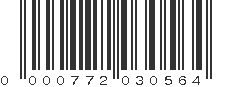 UPC 000772030564