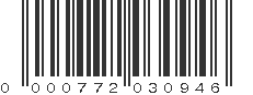 UPC 000772030946