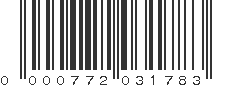 UPC 000772031783