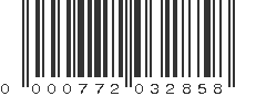 UPC 000772032858