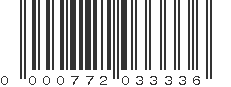 UPC 000772033336