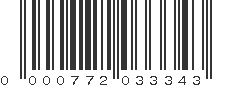 UPC 000772033343